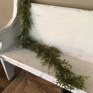 Faux greenery garland